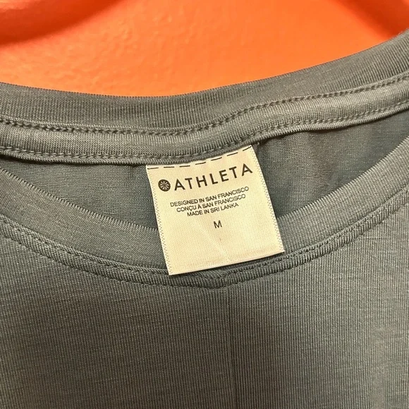 Athleta Twist-Knot Sleeveless Tank Top - Black & and Gray Blue - Picture 8 of 8